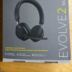 Evolve2 65 Black On-Ear Headphones